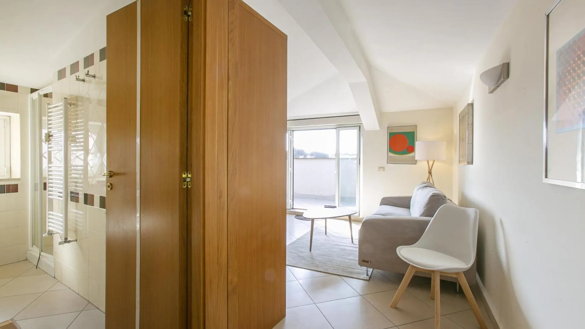 Apartament Terrazza San Pietro Vicino Metro A Rzym